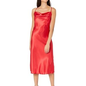 Bebe size small red satin slip dress worn once
